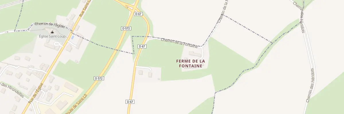 Plan du 2 Che de la Fontaine à Saint-Loup-Hors