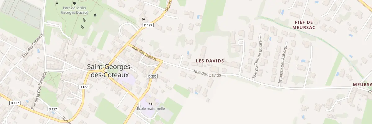 Plan du 13 Rue des Davids à Saint-Georges-des-Coteaux