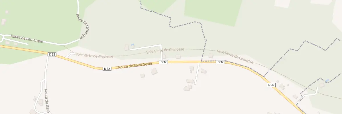 Plan du 3705 Rte de Saint-sever à Nerbis