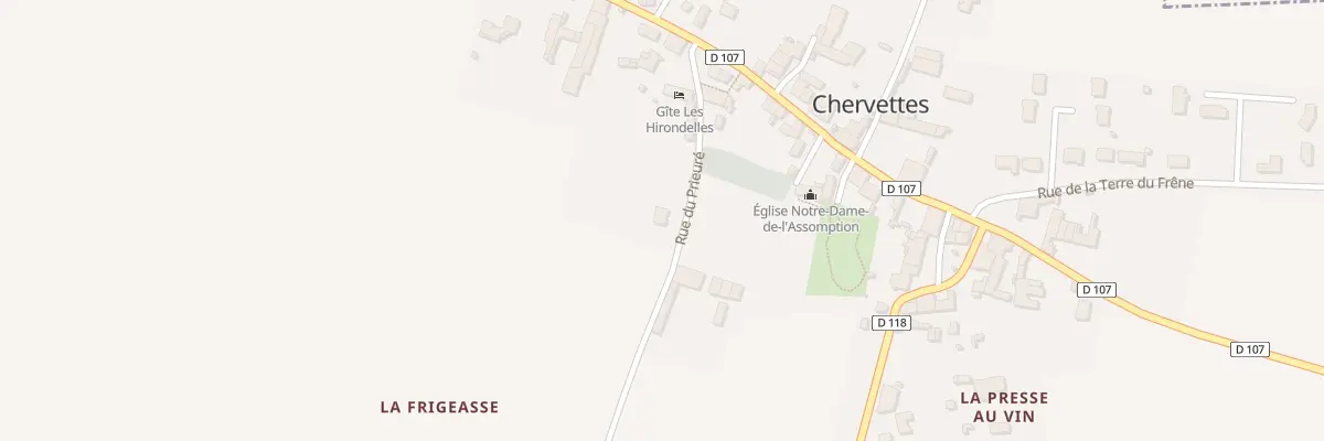 Plan du 5 Rue du Prieuré à La Devise