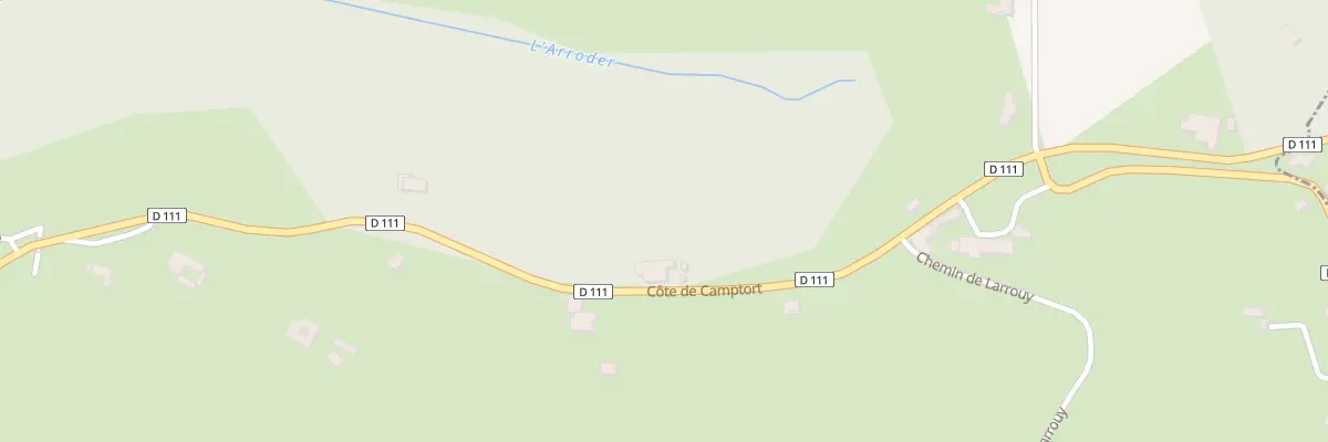 Plan du 6 Cote de Camptort à Ogenne-Camptort