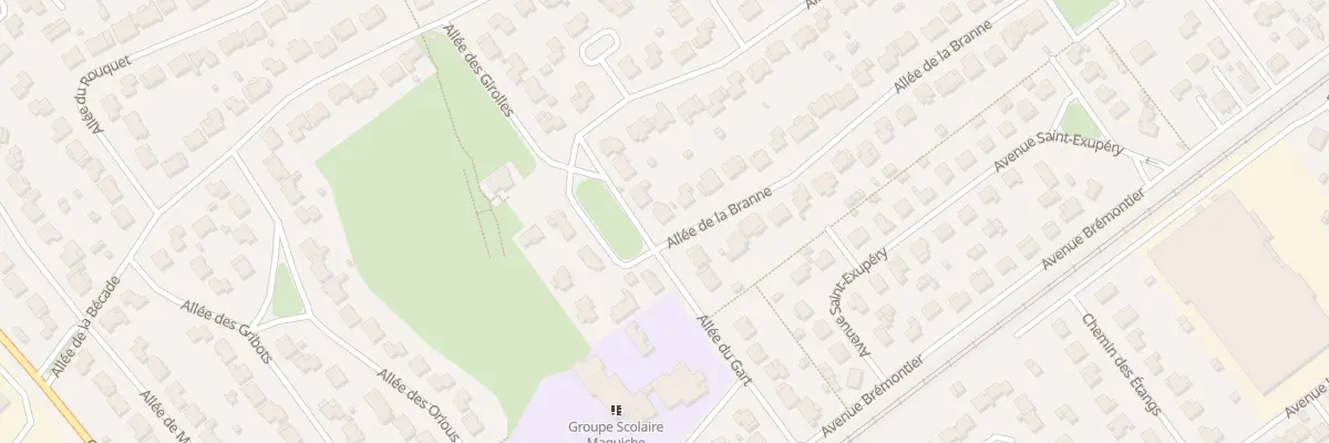 Plan du 33 All de la Branne à Cestas