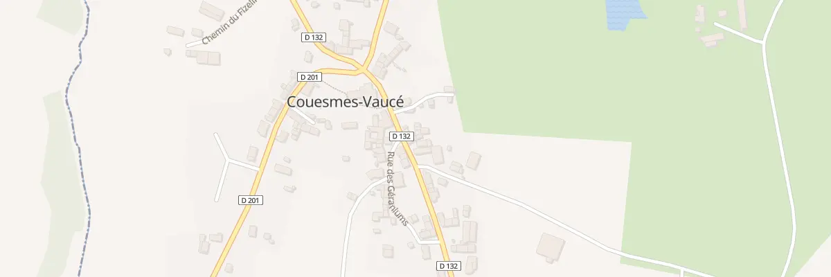 Plan du 36 Rue du Six Aout 1944 à Couesmes-Vaucé