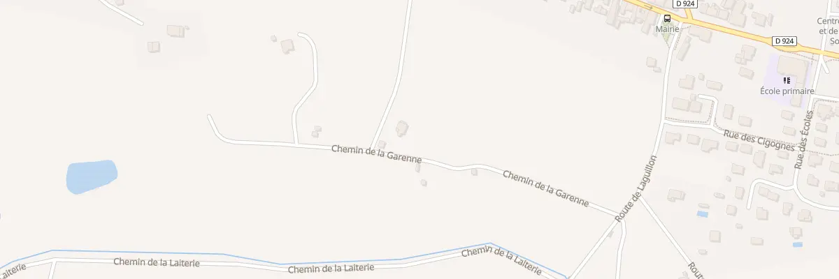 Plan du 271 Che de la Garenne à Souprosse