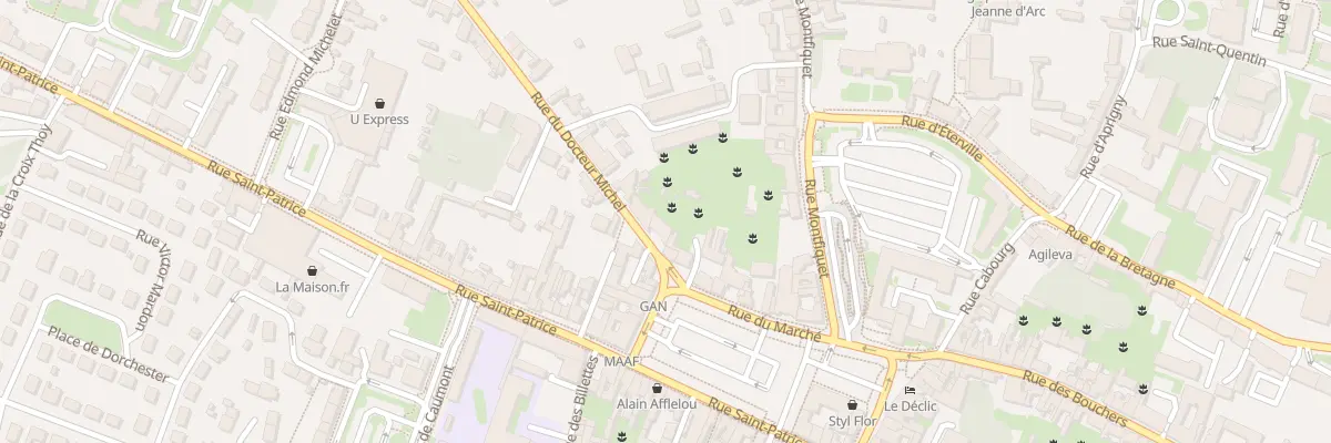 Plan du 2 Rue du Docteur Michel à Bayeux