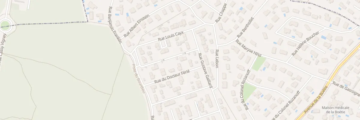 Plan du 7 Rue Docteur Ferie à Saint-Médard-en-Jalles