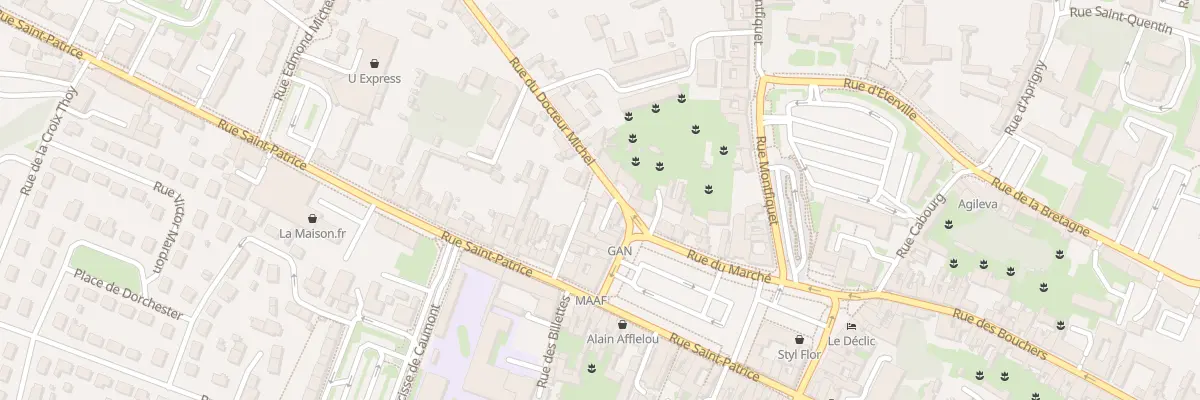 Plan du 1 Rue du Docteur Michel à Bayeux