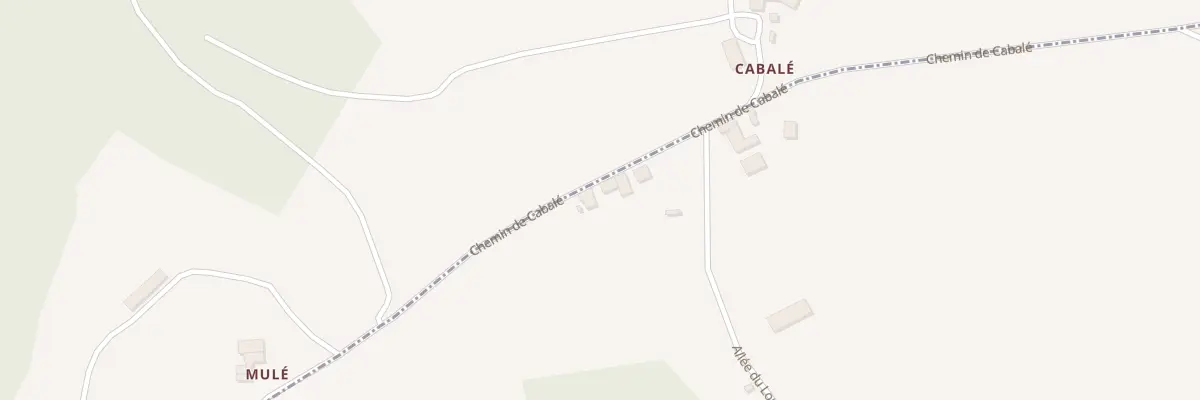Plan du 1777 Che du Cabale à Balansun
