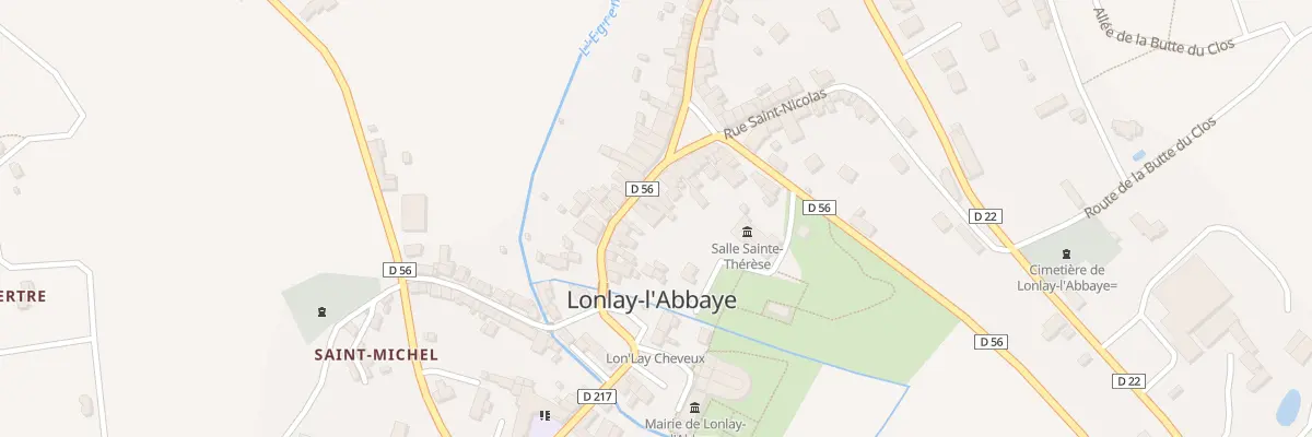 Plan du 18 Rue du Centre à Lonlay-l’Abbaye