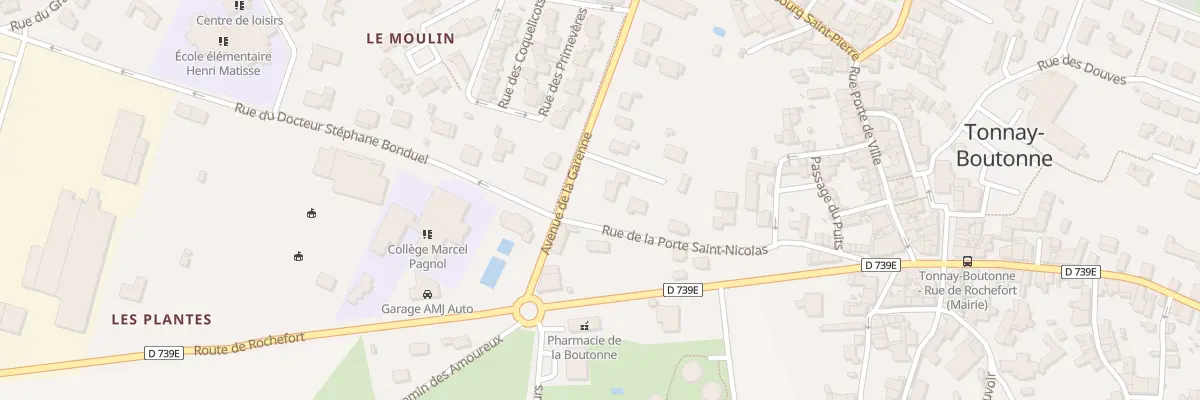 Plan du 2 Rue des Pervenches à Tonnay-Boutonne