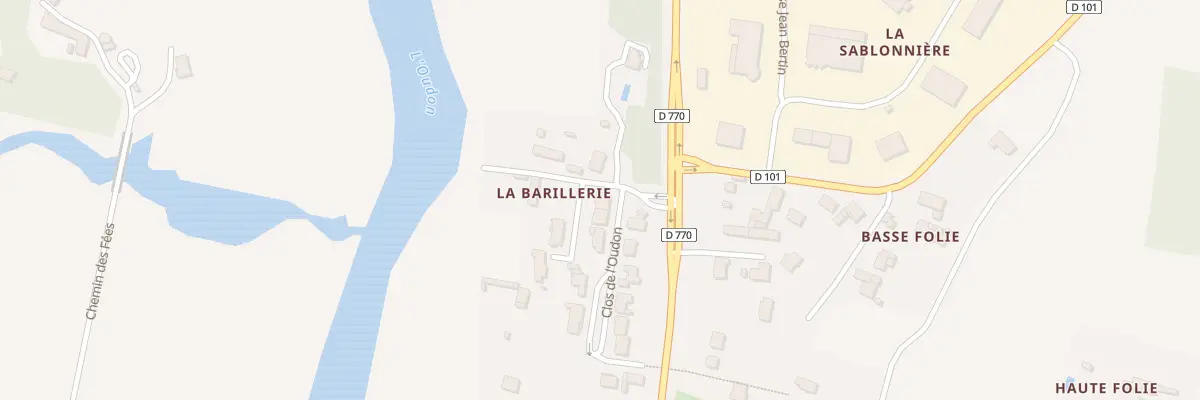 Plan du 2 Rue Clos de l’Oudon au Lion-d’Angers