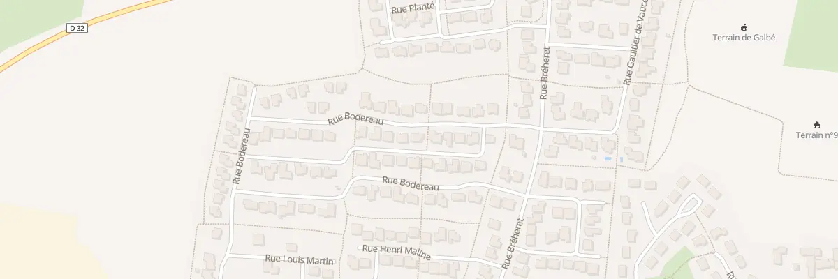 Plan du 13 Rue Bodereau à Bonchamp-lès-Laval