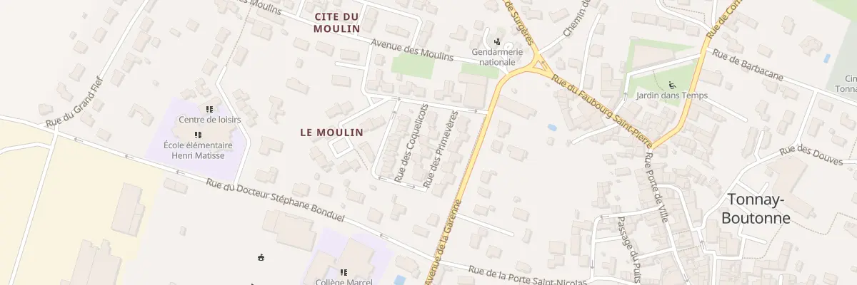 Plan du 2B Rue des Primeveres à Tonnay-Boutonne