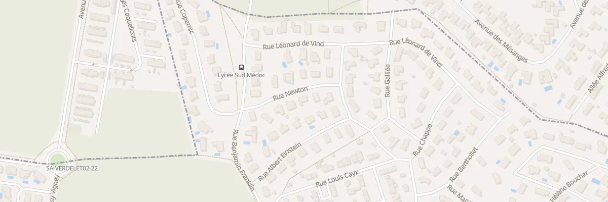 Plan du 4 Rue Newton à Saint-Médard-en-Jalles