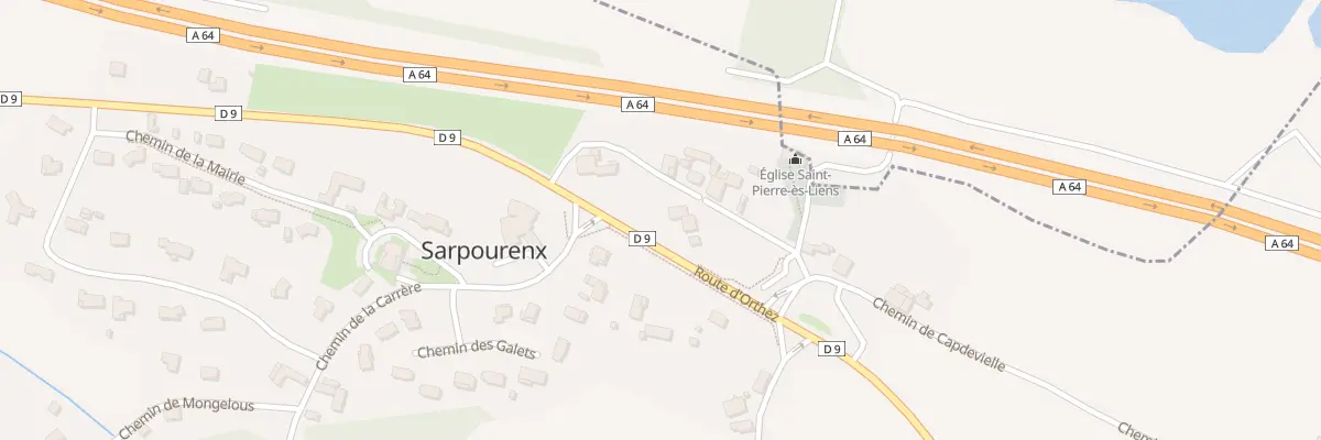 Plan du 3 Pl de l’Eglise à Sarpourenx