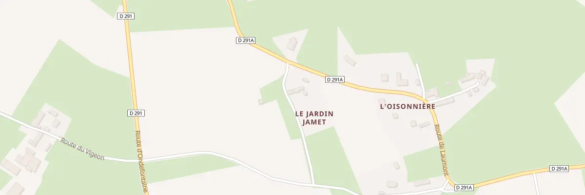 Plan du 5 Imp du Jardin Jamet - La Bigne à Seulline