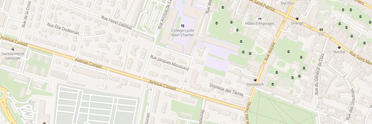 Plan du 9 Rue Jacques Moussard à Bayeux