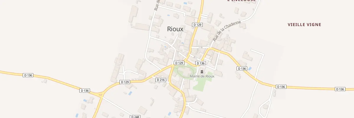 Plan du 1 Pl de l’Eglise à Rioux