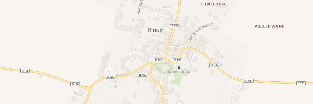 Plan du 2 Chem de Compostelle à Rioux
