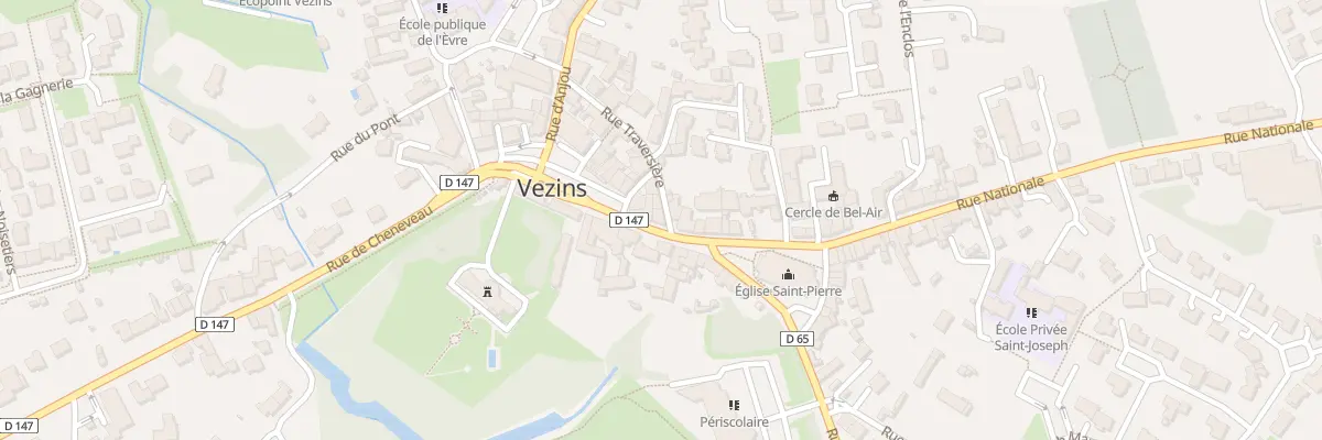 Plan du 3 Rue Nationale à Vezins