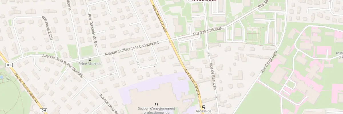Plan du 9 Rue Baron Gérard à Bayeux