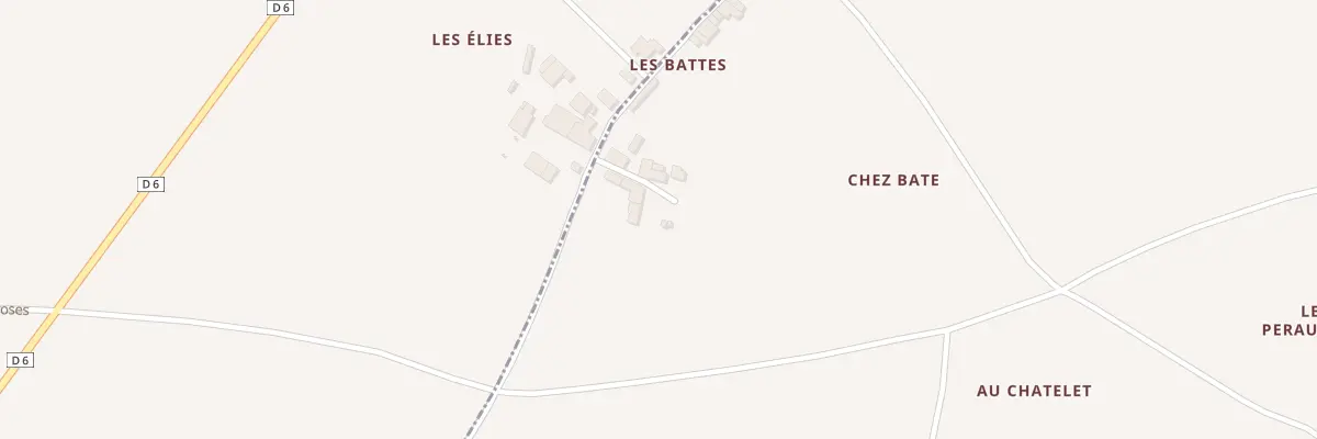 Plan du 6 Chez Bâte à Gémozac