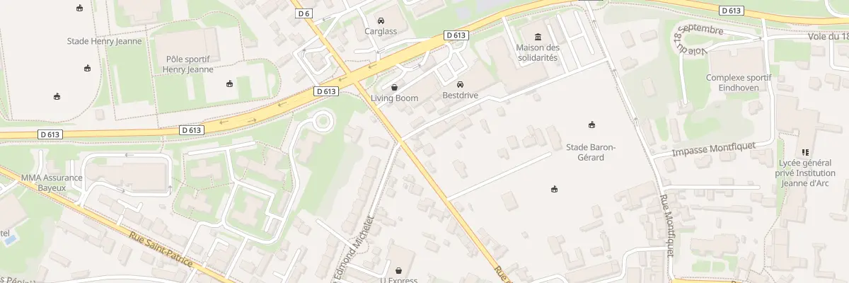 Plan du 36 Rue du Docteur Michel à Bayeux