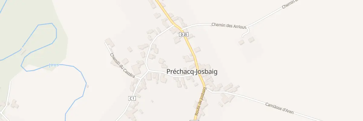 Plan du 32 Rte de Josbaig à Préchacq-Josbaig