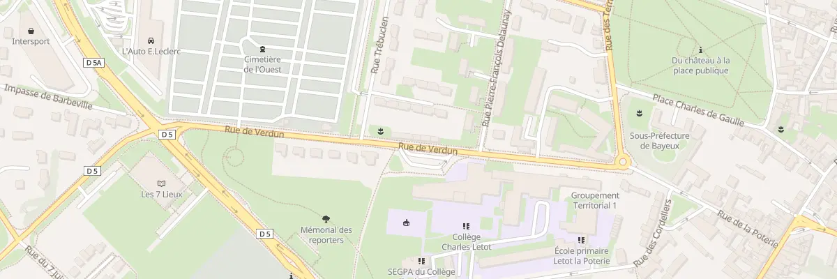 Plan du 20 Rue de Verdun à Bayeux