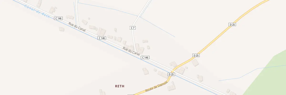 Plan du 4 Le Canal de Reth à Saint-Sigismond
