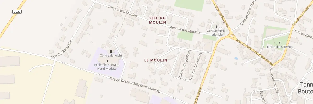 Plan du 2 Imp des Bleuets à Tonnay-Boutonne