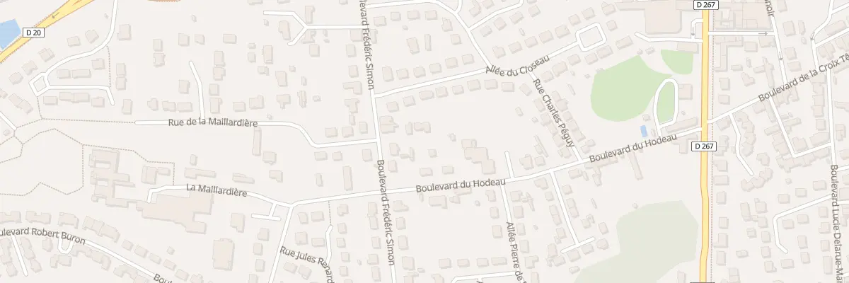 Plan du 20 Bd du Hodeau à Château-Gontier-sur-Mayenne