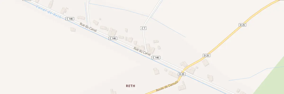Plan du 5 Le Canal de Reth à Saint-Sigismond