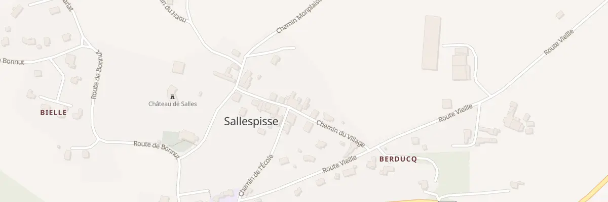 Plan du 380 Che du Village à Sallespisse
