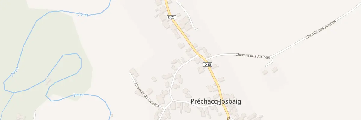 Plan du 2 Carrère Saint Pierre à Préchacq-Josbaig