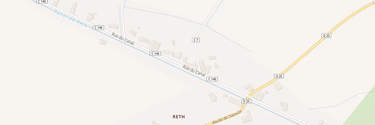 Plan du 6 Le Canal de Reth à Saint-Sigismond