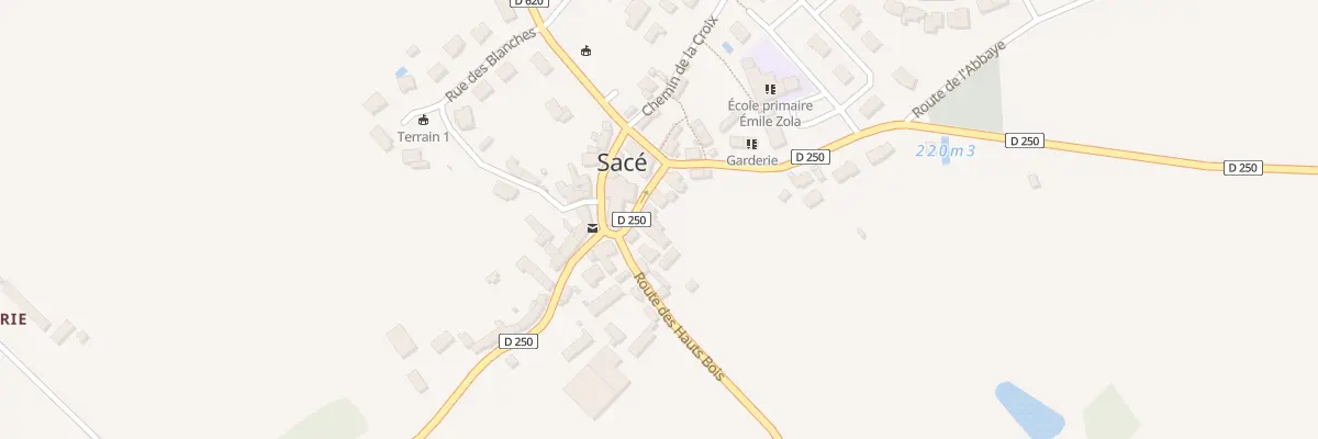 Plan du 3 Pl de l’Eglise à Sacé