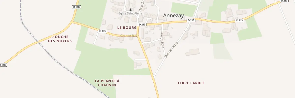 Plan du 3 Rte de Tonnay Boutonne à Annezay