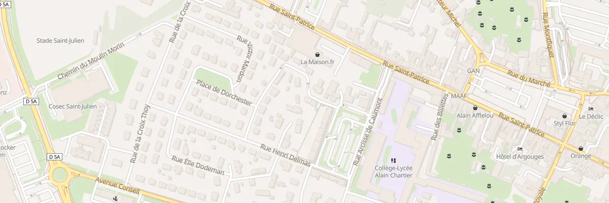 Plan du 3 Rue Paul Petelle à Bayeux