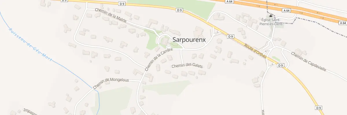 Plan du 1 Che des Galets à Sarpourenx