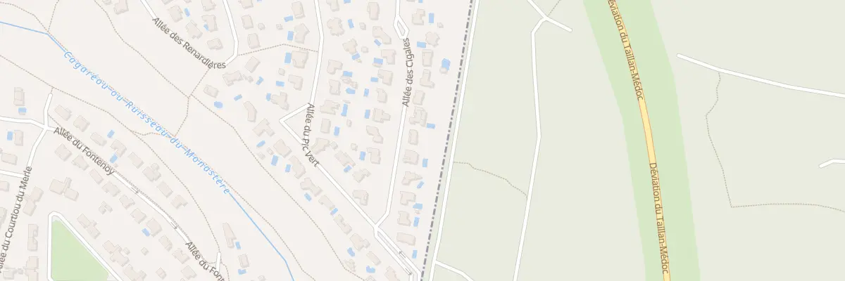 Plan du 11 All des Cigales à Saint-Aubin-de-Médoc