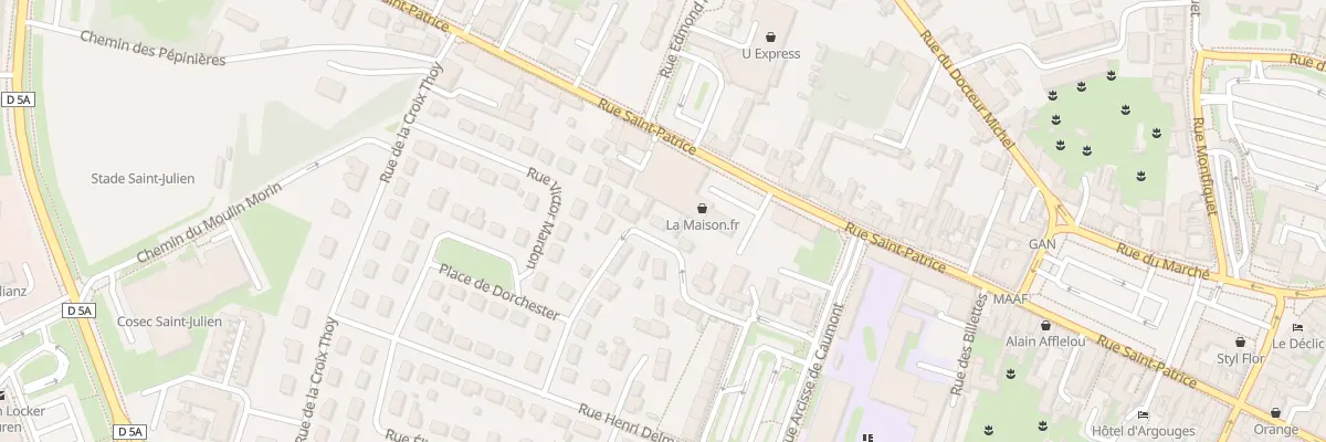 Plan du 8 Rue Paul Petelle à Bayeux