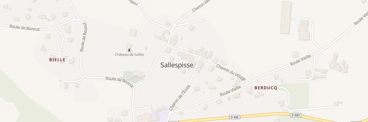 Plan du 5858 Village à Sallespisse