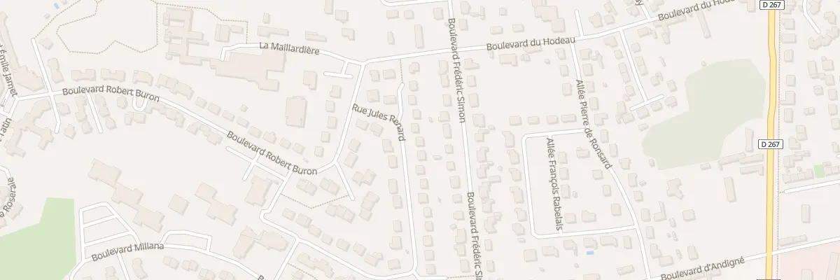 Plan du 13 Rue Jules Renard à Château-Gontier-sur-Mayenne