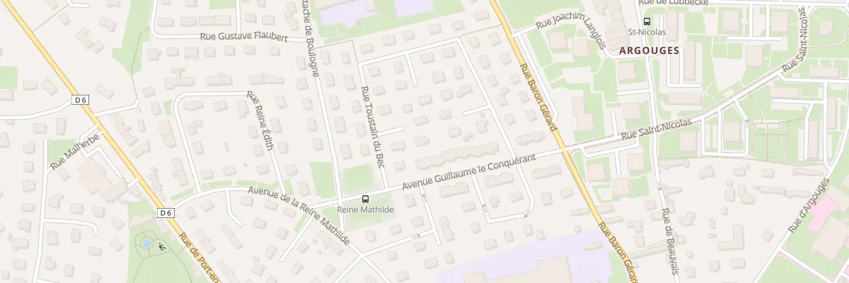 Plan du 6 Rue Toustain du Bec à Bayeux