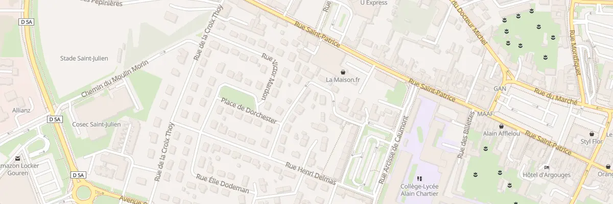 Plan du 9 Rue Paul Petelle à Bayeux