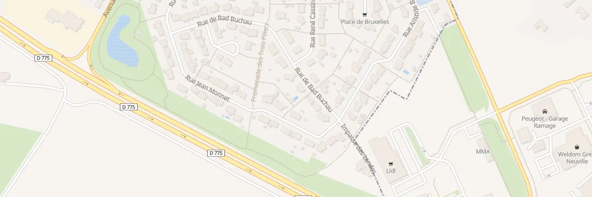 Plan du 16 Rue Bad Buchau au Lion-d’Angers
