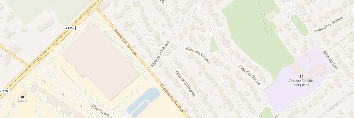 Plan du 22 All de Maguiche à Cestas