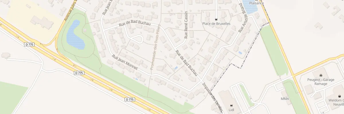 Plan du 14 Rue Bad Buchau au Lion-d’Angers