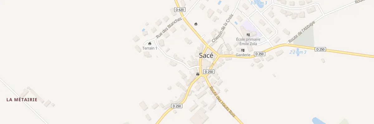 Plan du 1 Imp des Blanches à Sacé